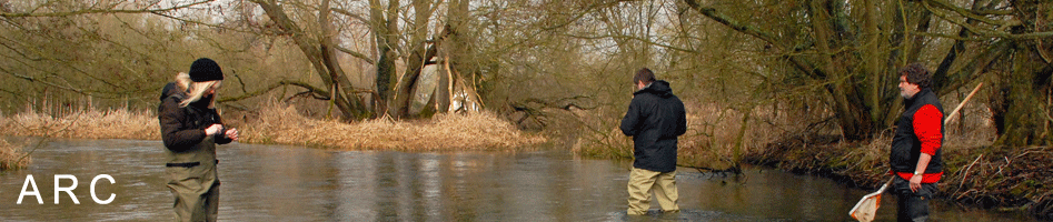 Sampling the River Lambourn in February